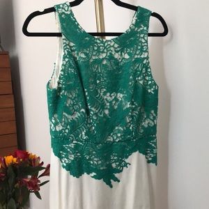 Anthropologie brand, cocktail dress with lace detail
